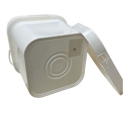 Tamper proof zegel 5L 6L vierkant emmer met verzegeld deksel en logo geprinte plastic emmer