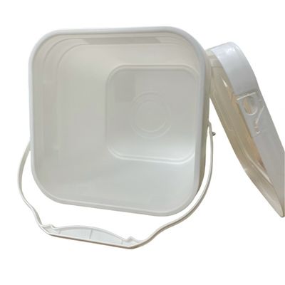 Tamper proof zegel 5L 6L vierkant emmer met verzegeld deksel en logo geprinte plastic emmer