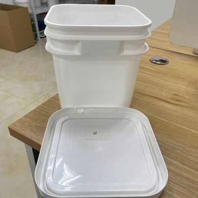 Tamper proof zegel 5L 6L vierkant emmer met verzegeld deksel en logo geprinte plastic emmer