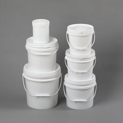 Gele plastic emmer en emmer voor 1L 2L 3L 4L 5L 8L 10L 15L 18L 20L capaciteit