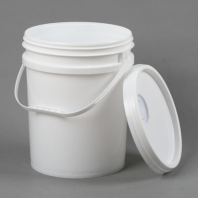 Gele plastic emmer en emmer voor 1L 2L 3L 4L 5L 8L 10L 15L 18L 20L capaciteit