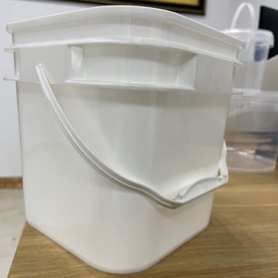 1 gallon 2 gallon 4 gallon 5 gallon vierkant PP plastic emmer met deksel