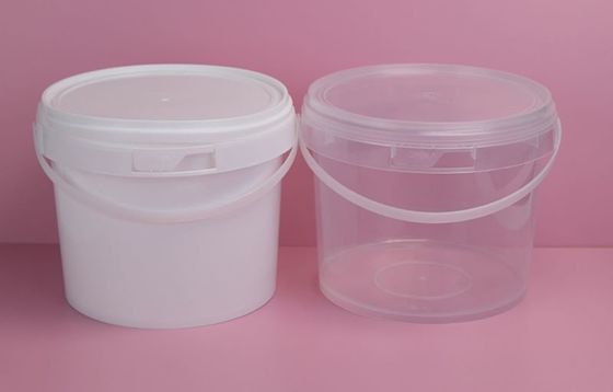 500 ml/750 ml/1000 ml ronde plastic emmers voor kleine levensmiddelen met afgesloten deksels en materiaal