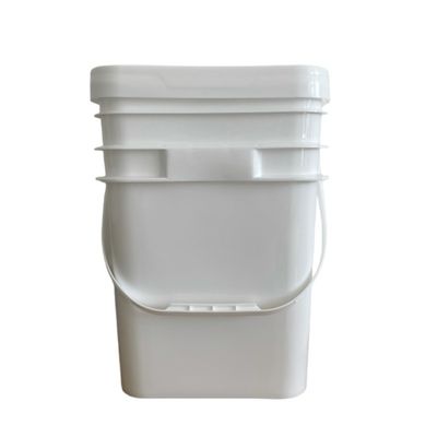 5L-20L emmer vierkant plastic emmer met op maat gemaakte drukwerk en polypropyleen materiaal