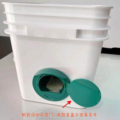 Leekproof vierkante plastic emmer voor water en diervoeding Dikte 1,0 tot 2,5 mm