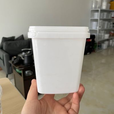 Voorraad emmer 500 ml heldere plastic container met accessoires en certificaat van conformiteit