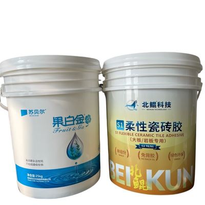 Voorziening Plastic Bucket met metalen handvat Dikte 1,0-2,5 mm Certificaat GAP/ISO/FDA