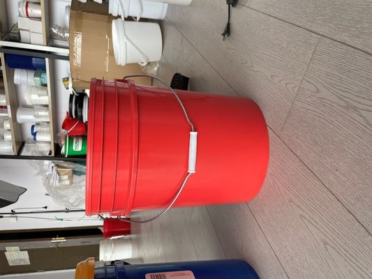 Leakproof 5 Gallon 6 Gallon Plastic Ronde Emmer met Handvat Aanpassen aan uw behoeften