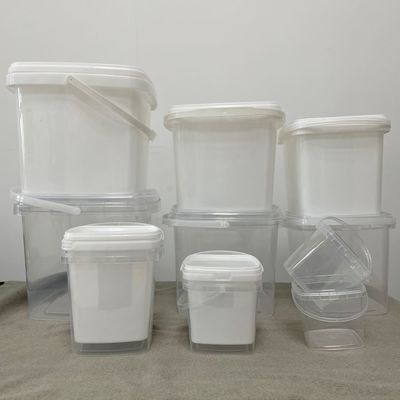 1L/2L/3L/4L/5L opslagpot Duurzaam en veelzijdig polypropyleen vierkant emmer met deksel