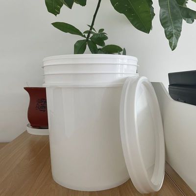 Ronde 6,5 liter container 25 liter plastic emmer met deksel en 1,0 tot 2,5 mm dik