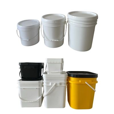Vierkante plastic emmer 1L/2L/3L/4L/5L rechthoekige plastic emmer met deksel