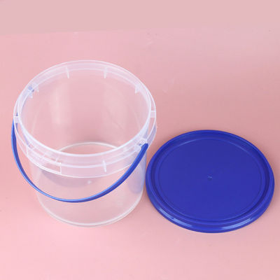 Industriële aanpassing 300 ml 500 ml 750 ml 1l heldere plastic emmers met deksel en deksel
