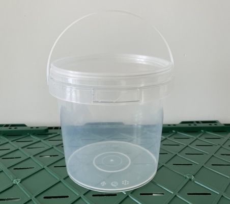 Industriële aanpassing 300 ml 500 ml 750 ml 1l heldere plastic emmers met deksel en deksel