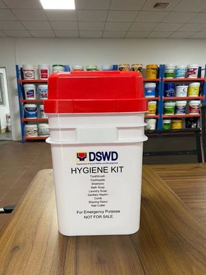 1-25L vierkantkleurige en witte voedselkwaliteit plastic emmercontainer voor aanpassing