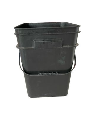1.0 tot 2,5 mm Dikte Polypropyleen 5 Gallon Vierkante Emmer 4 Zijdes Gedrukt Pet Treat Emmers