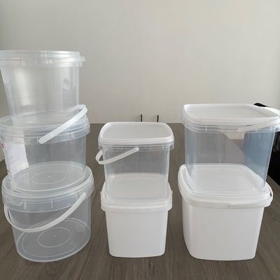 Voedselkwaliteit Aanpassen 5L Plastic Square Bucket voor voedselopslag en verpakking