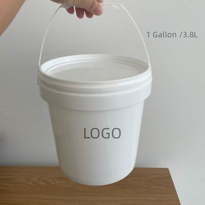Transparante kleur recycle plastic emmer met deksel 8oz 18oz 24oz 32oz Food Grade Ronde