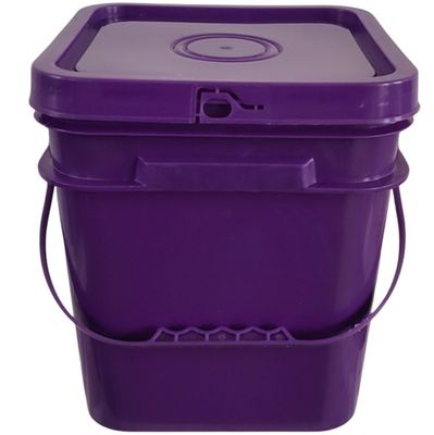 Custom Logo Printed Square Plastic Bucket Duurzame container voor industriële toepassingen