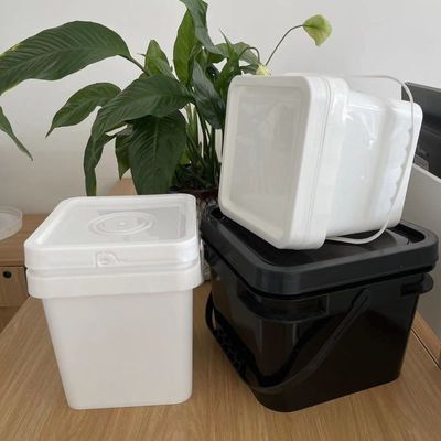 Custom Logo Printed Square Plastic Bucket Duurzame container voor industriële toepassingen
