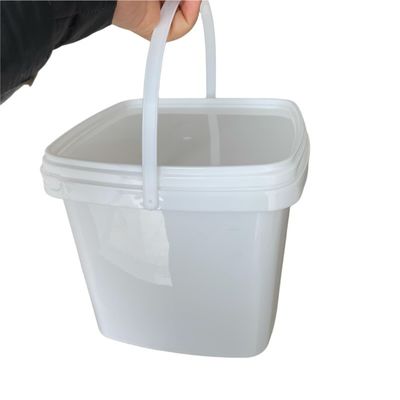 300 ml 5L PP Vierkante emmer Duidelijke of witte container Candy popcorn emmer voor producten