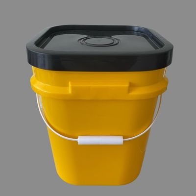 25L vierkante plastic emmer met en zijde-scherm/warmteoverdracht/IML-printing