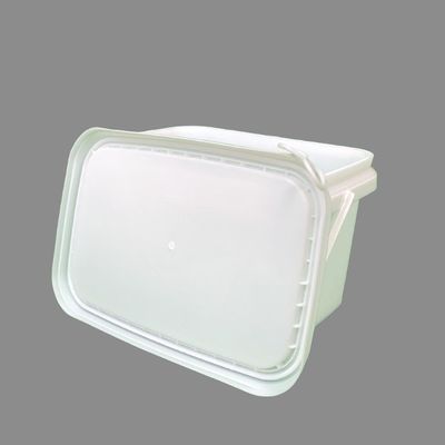 Certificaat GAP/ISO/FDA Rode vierkante plastic emmer met deksel voor verpakkingen voor diervoeders