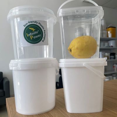 Voedselveilig plastic emmer Doorzichtige vierkante container met een dikte van 1,0 tot 2,5 mm
