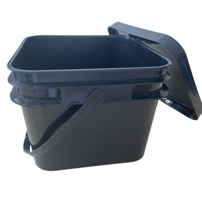 GAP/ISO/FDA gecertificeerde plastic emmer met vierzijdige vierkante emmer