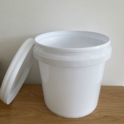 20 liter witte composteerbak met plastic emmer en industriële deksel