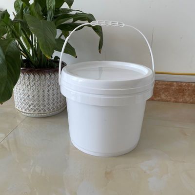 Transparante op maat gemaakte plastic emmer met deksel 5L 10L 15L container emmer