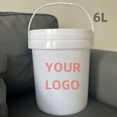 Polypropyleen Custom Logo Printed Plastic Buckets 4L 5L 6L 8L met aanpassing