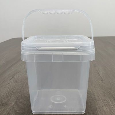 500 ml Sauce Container Vierkante emmer Wit gedrukt emmer met een dikte van 1,0 tot 2,5 mm