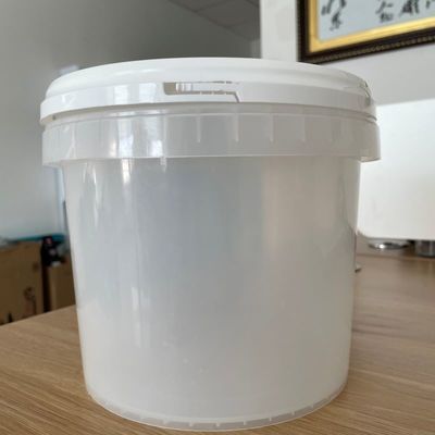 4L transparante plastic emmer met deksel