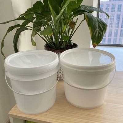 4L transparante plastic emmer met deksel