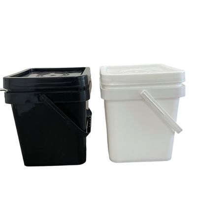 Zilkschermdrukkunst Plastic container 1 gallon emmer met plat emmer deksel