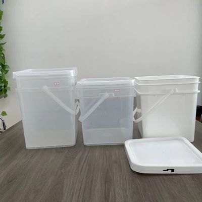 Custom1 2 gallon 4 gallon 5 gallon 6 gallon heldere vierkante zaad plastic emmer Aanpassen JA