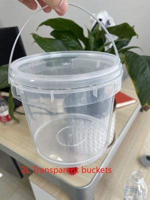Chemische 1L-5L Clear Bucket Popcorn Bucket met GAP/ISO/FDA-certificaat