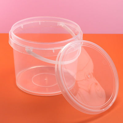 Polypropyleen voedselbakken Duidelijke 2L plastic emmer voor chemische opslag