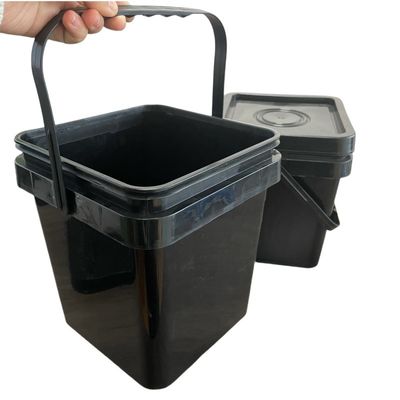 Kwadraat emmer op maat met deksel 2L 3L 4L 5L 6L opslag huis voer plastic emmer