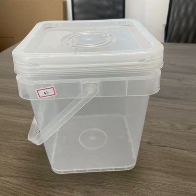 Kwadraat emmer op maat met deksel 2L 3L 4L 5L 6L opslag huis voer plastic emmer