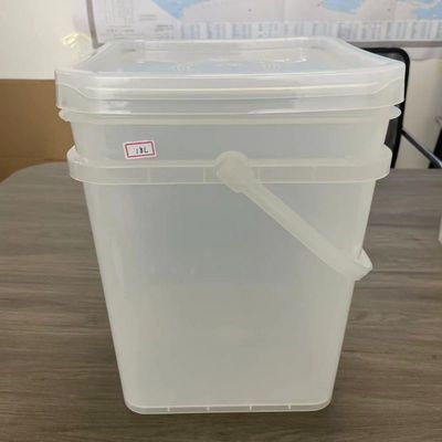 Kwadraat emmer op maat met deksel 2L 3L 4L 5L 6L opslag huis voer plastic emmer