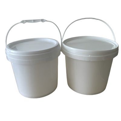 Aanpassen logo Gele HDPE 1 liter plastic emmer voor ijs verpakking