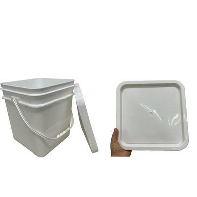 Koekjescontainer 15L vierkant plastic emmer met HDPE-materiaal en afgedrukt ontwerp