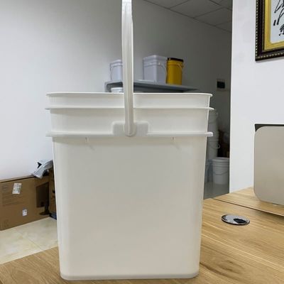Koekjescontainer 15L vierkant plastic emmer met HDPE-materiaal en afgedrukt ontwerp