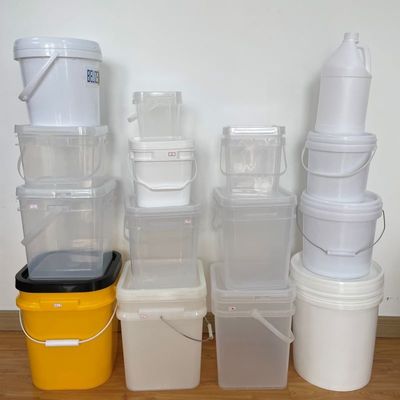 Koekjescontainer 15L vierkant plastic emmer met HDPE-materiaal en afgedrukt ontwerp
