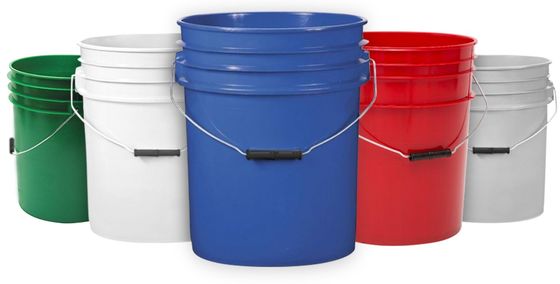 Aanpassen Tamper Proof PP HDPE Plastic Bucket 5 Gallon 6 Gallon Plastic Bucket met deksel