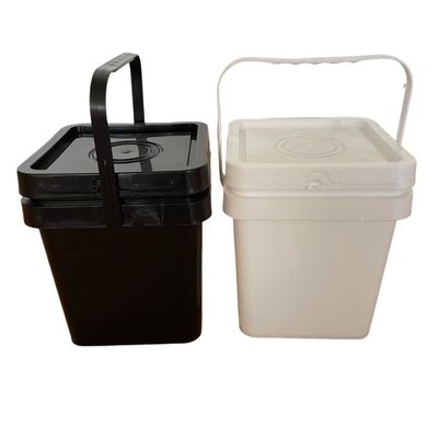 Vierkante plastic emmer voor drankverpakkingen Volledige maten 5L 15L Dikte 1,0 tot 2,5 mm