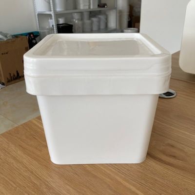 Industriële 4L vierkante plastic emmer met afgedrukt 1 gallon plastic emmer IML Printing