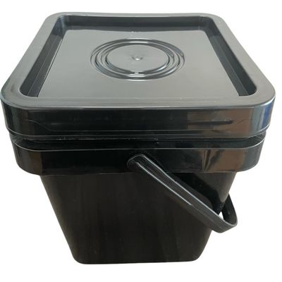 Vierkante plastic emmercontainer voor mineralen 3L tot 20L Industrieel gebruik