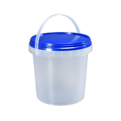 1L ronde plastic emmercontainer met deksels voor duurzame en milieuvriendelijke verpakkingen